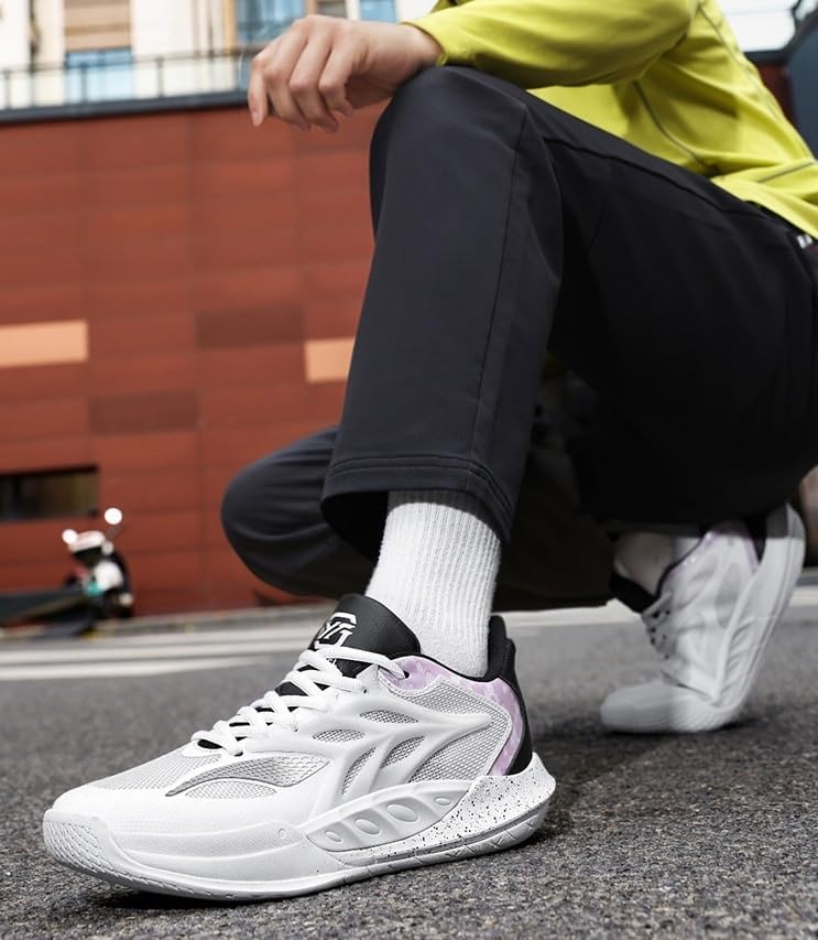 Men's Basketball Shoes are Breathable Shock-Absorbing Anti Slip Wear-Resistant Fitness Running Casual Sports Shoes - Image 5