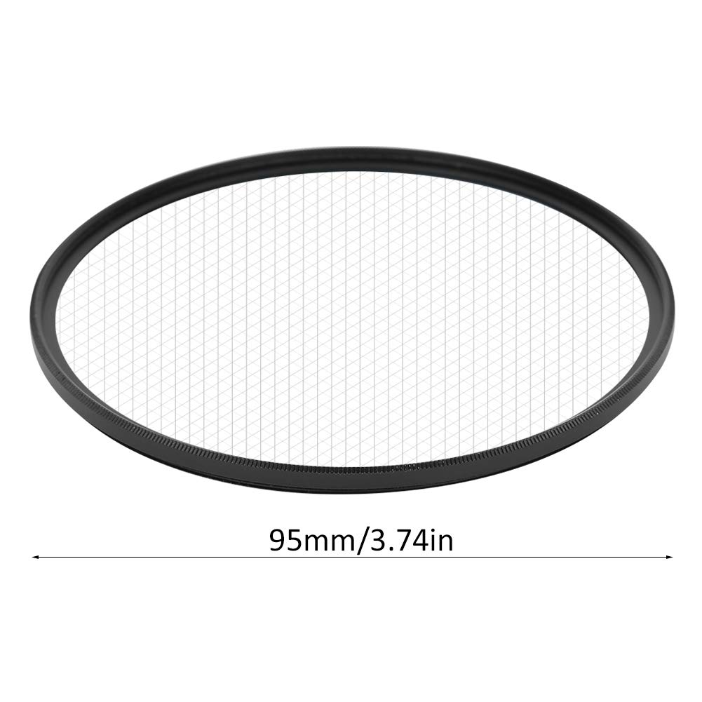 Filtro a stella a 8 linee per obiettivi da 95 mm, vetro ottico antigraffio per matrimoni, fotografia notturna, ritratti, nero