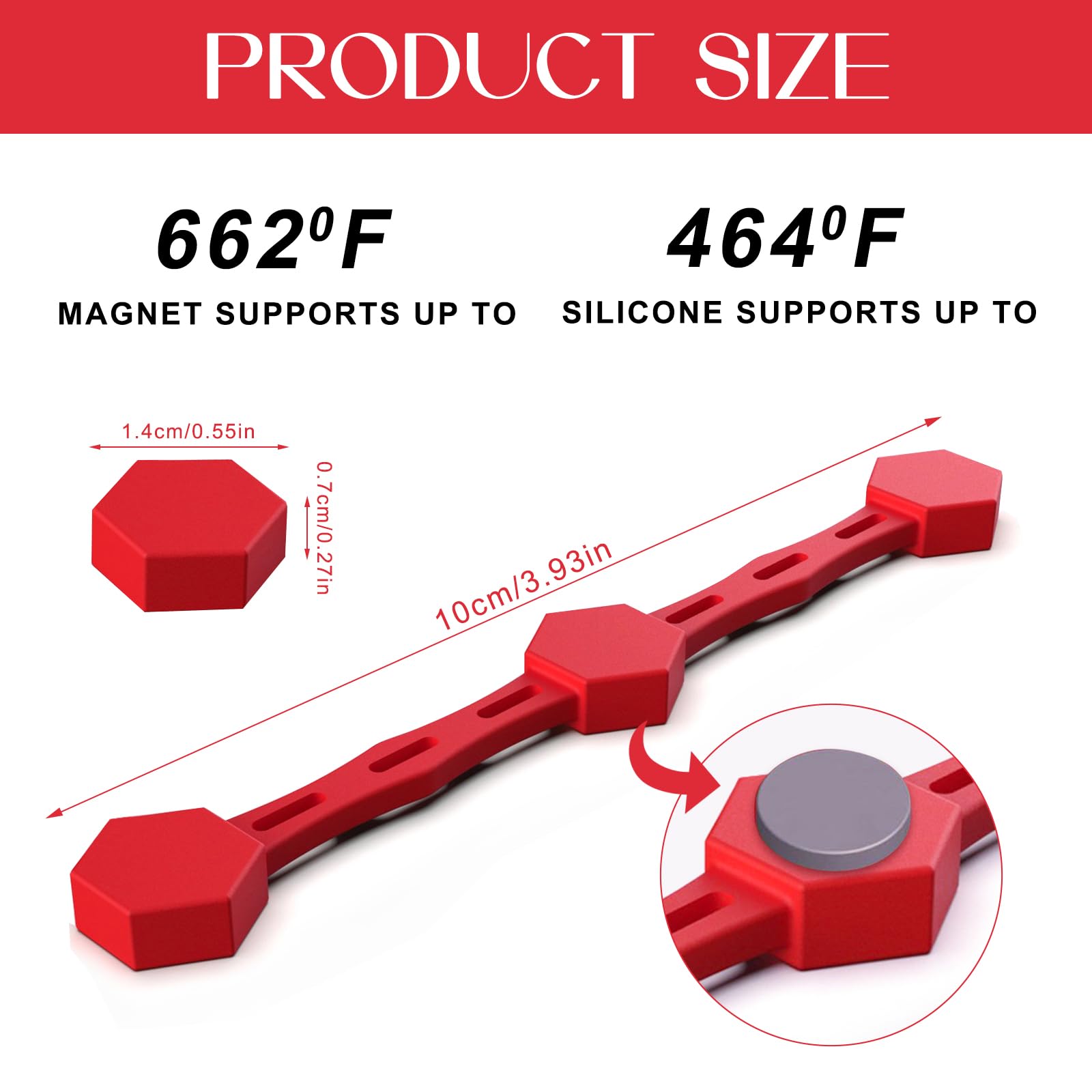 Niuny Luftfritteuse Magnete 12 Stück - Silikon Schnallen Für Backpapier Sicherheit