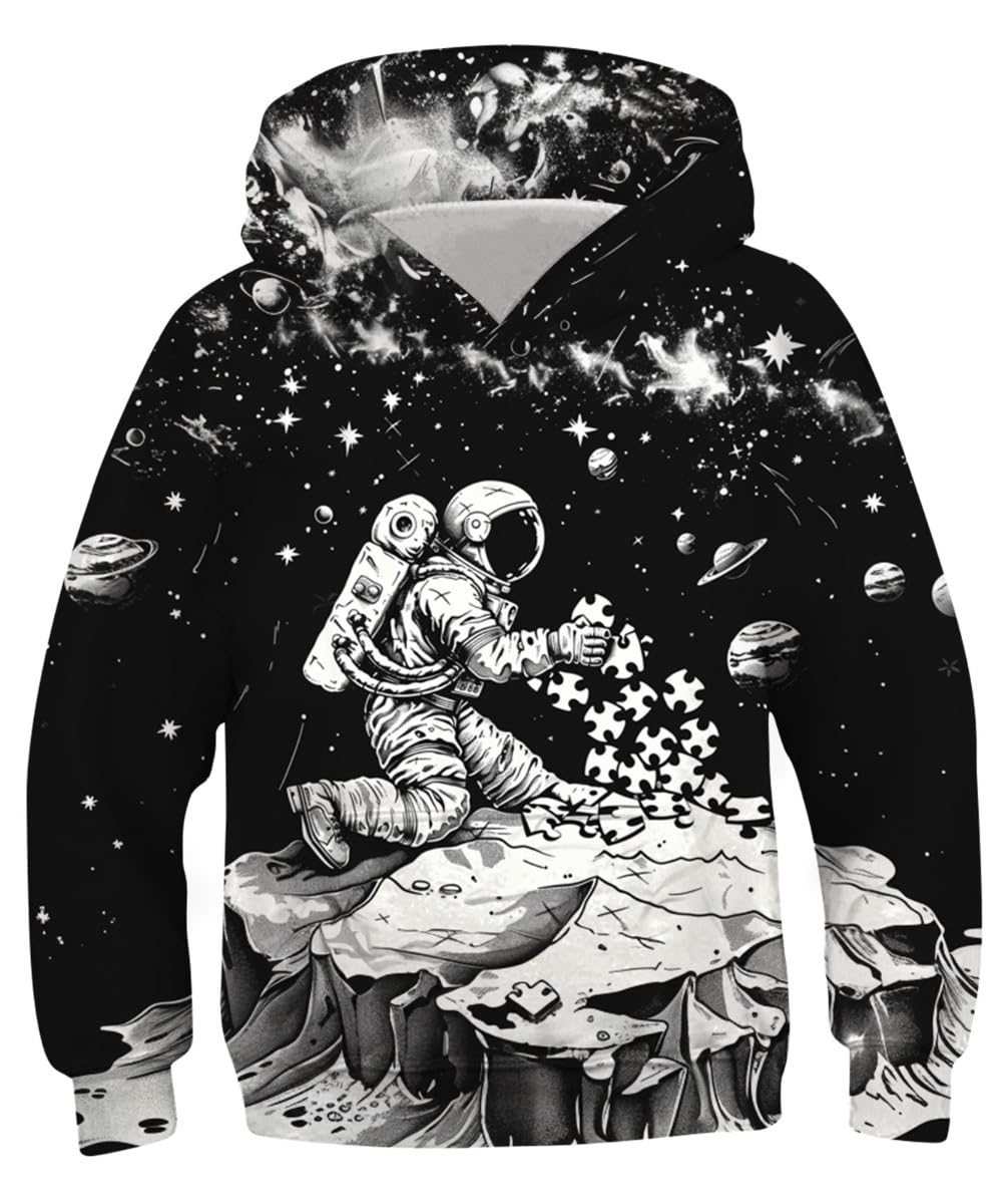 Lovekider Boys Hoodie Kids 3D Print Graphic Pullover Sweatshirt 6-16 Years