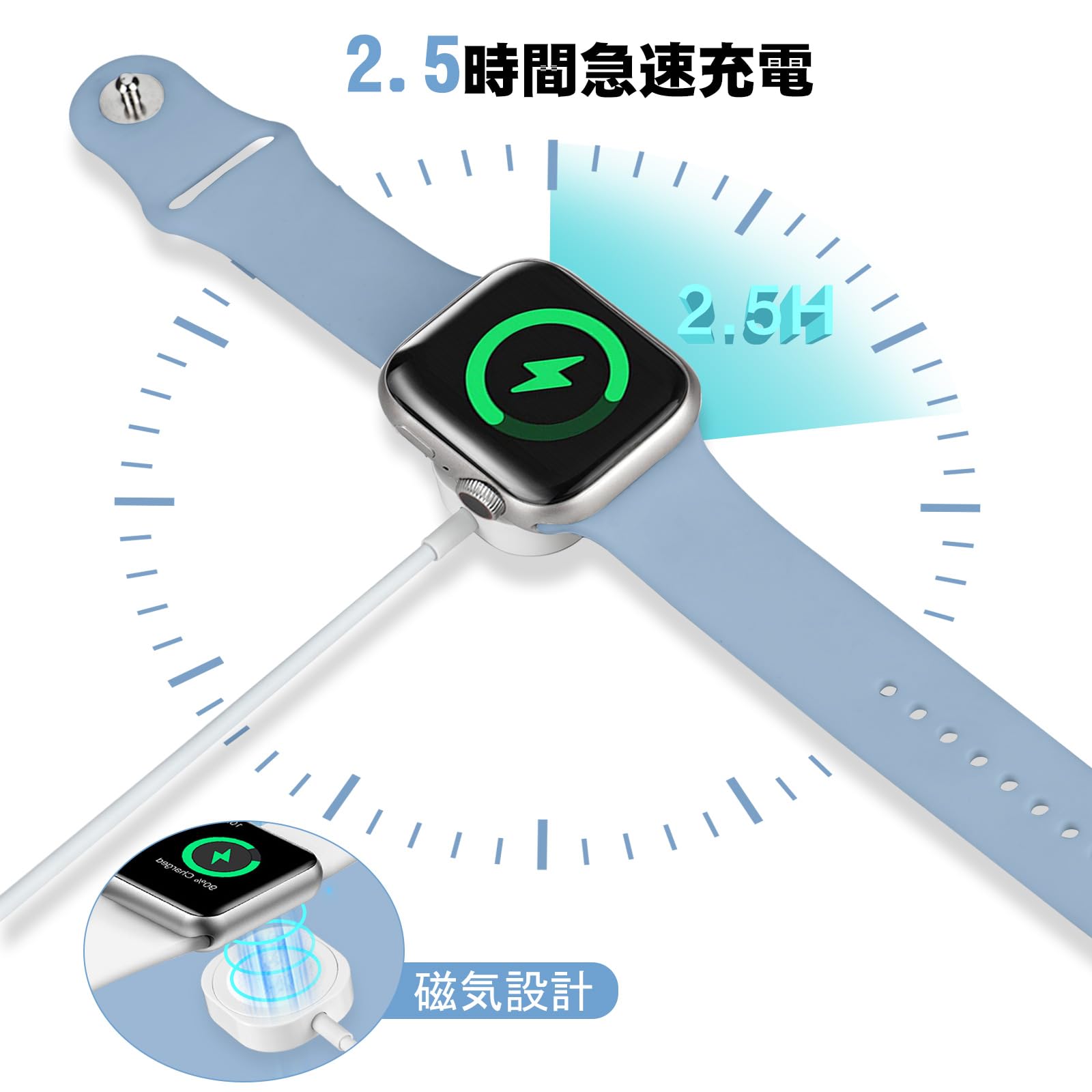 Amazon.co.jp: POLINK for アップルウォッチ 充電器 Apple Watch 充電 