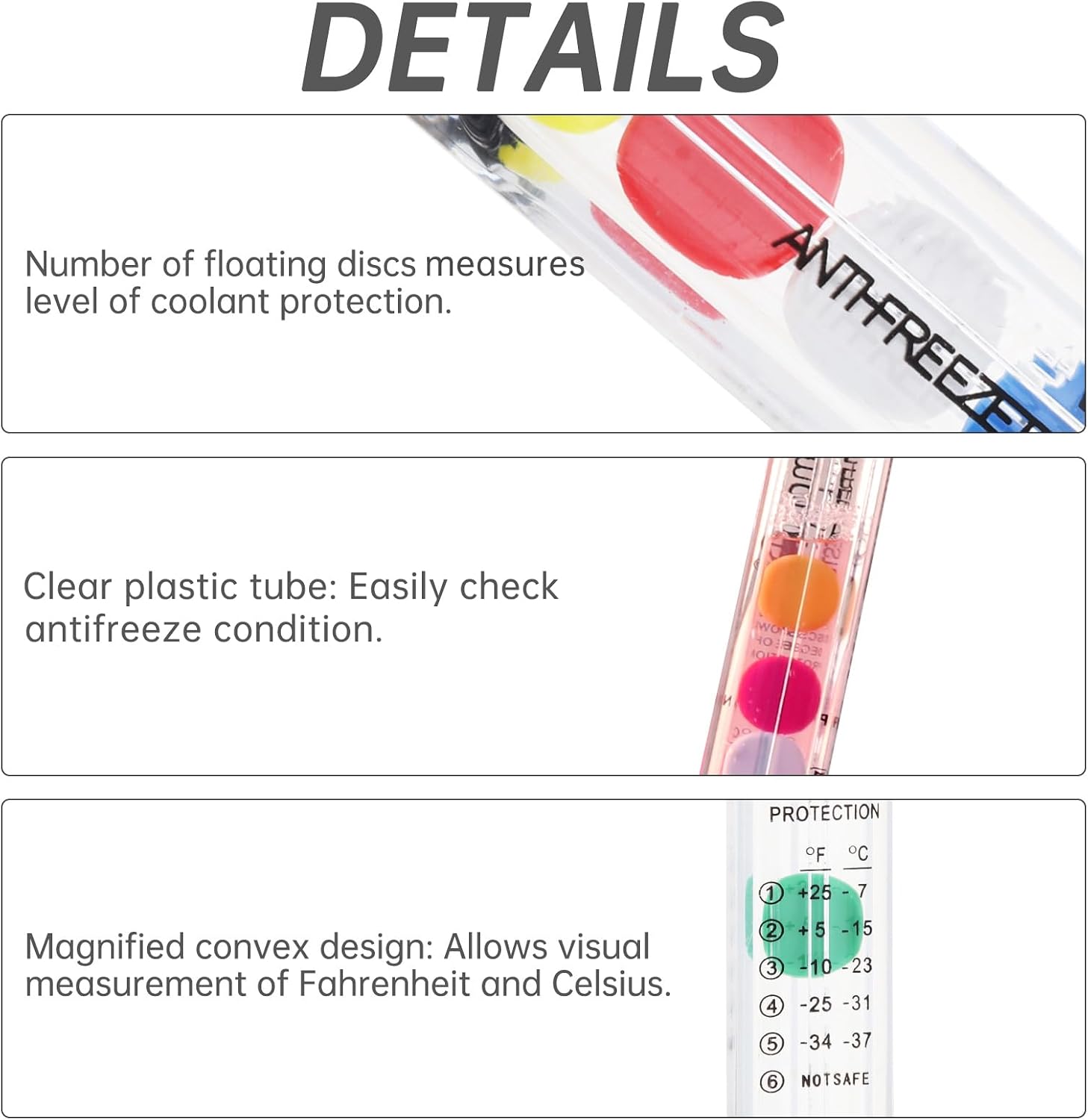 Ethylene Glycol Antifreeze and Coolant Tester Disc Type