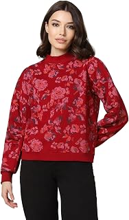 Allen Solly Women Cotton Blend Round Neck Sweatshirt Price In India