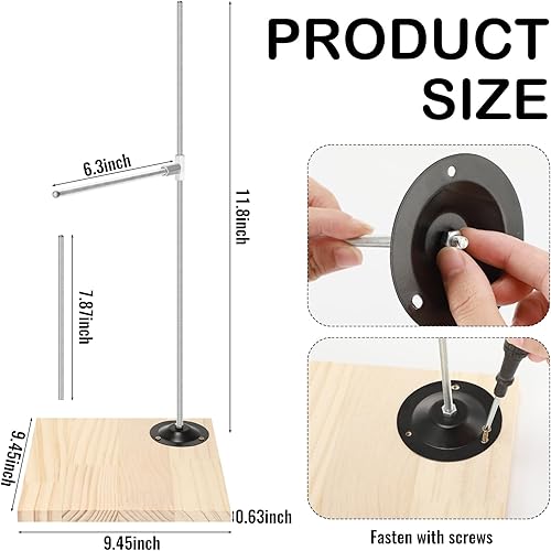Miniatura 2 de Geelin Escultura de arcilla Soporte fijo Soporte de fijación Soporte de modelado de arcilla Marco de soporte de escultura de mano DIY Soporte de