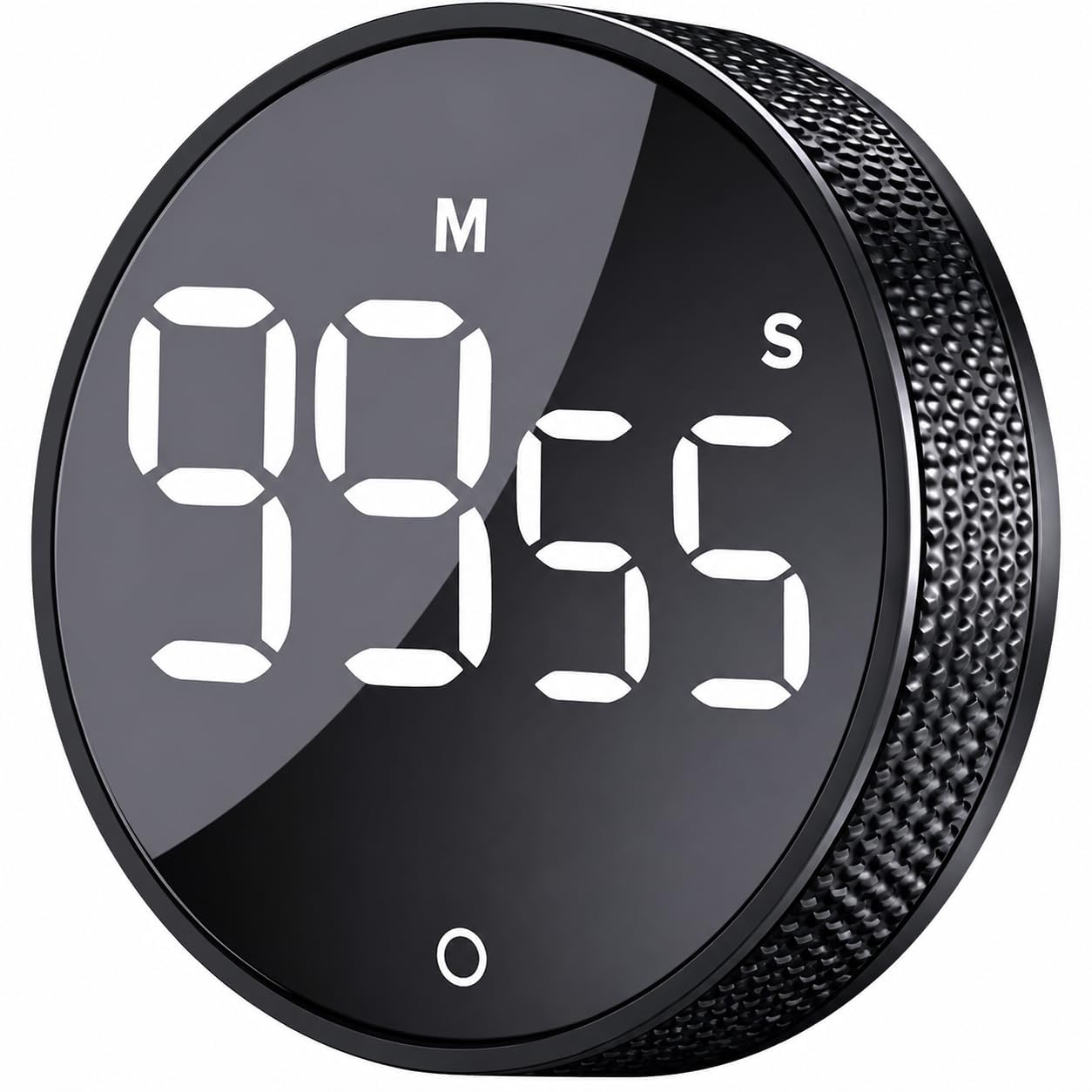 Digital Kitchen Timer with Large LED Display Productivity Timer for Cooking & Study Magnetic Round Countdown Clock for Classroom Fitness Baking Battery Powered No Frequent Charging Perfect for Seniors