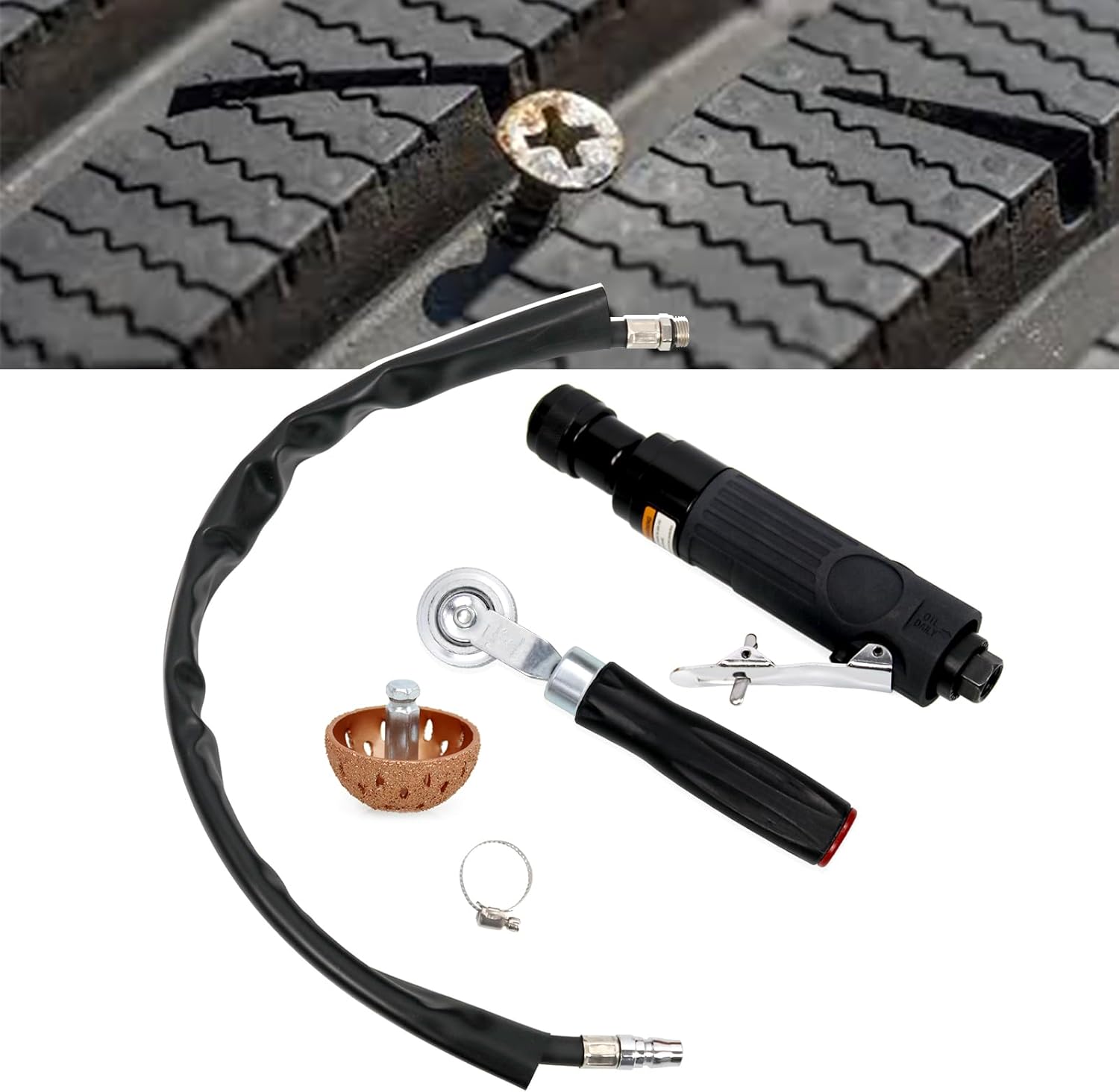 Sporacingrts 2500rpm Low Speed Air Tire Buffer Tire Repair