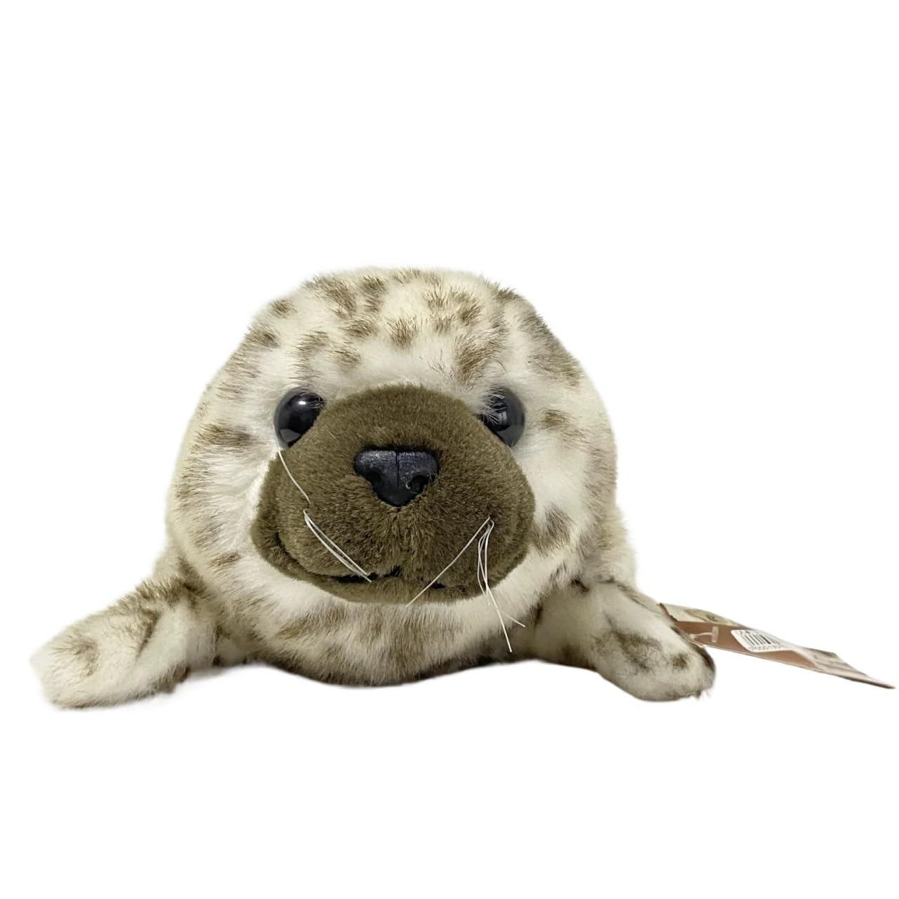 Bébé phoque tacheté cadeau peluche réaliste blanche - 3