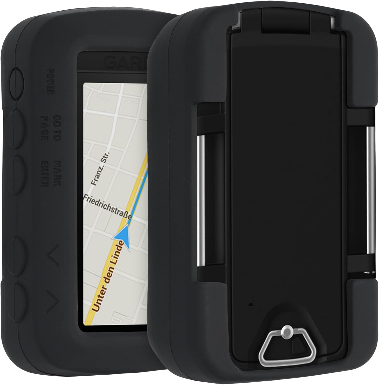 Silicone Case for Garmin Foretrex 601/701 Case - Protective Cover for GPS Handheld - Anti-Slip Outdoor Sleeve in Black