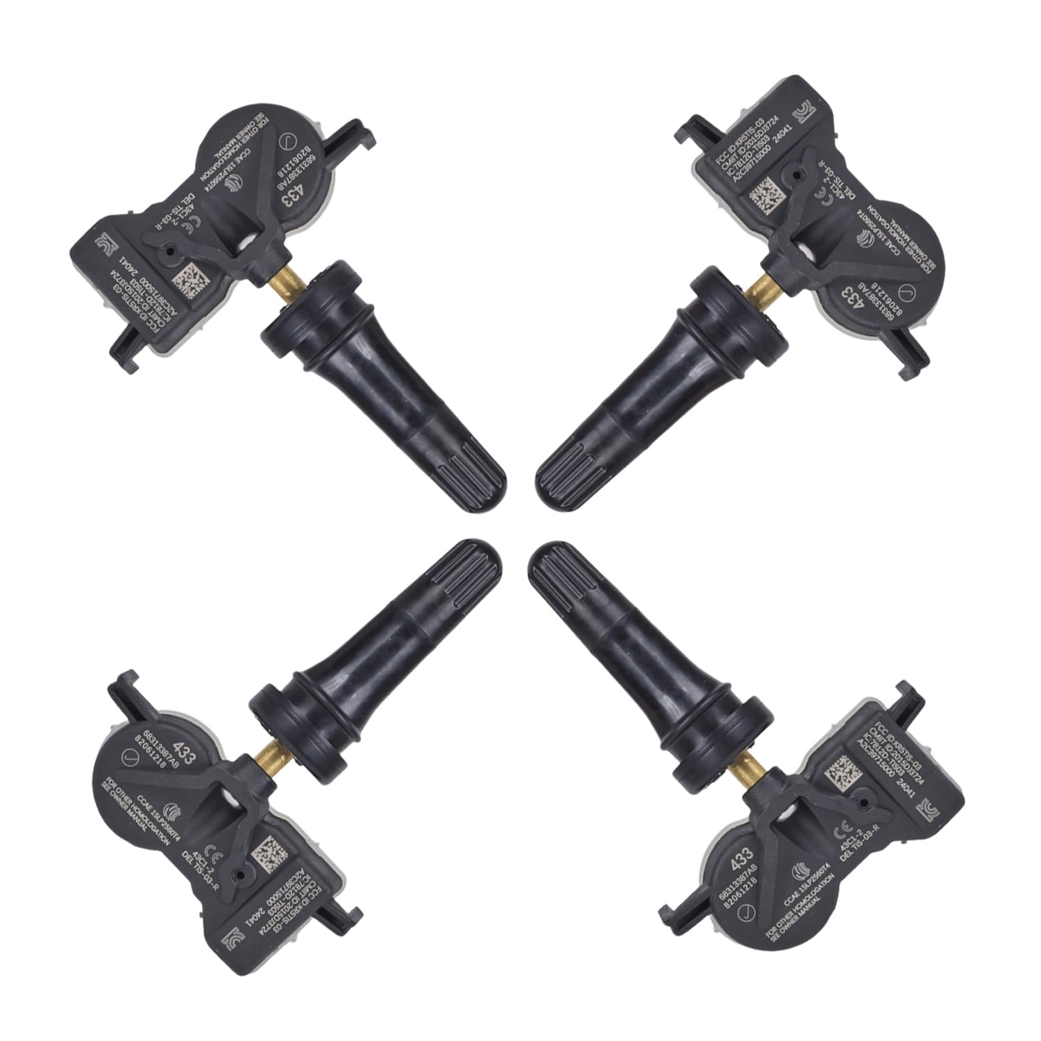 TPMS Sensor Tire Pressure Sensor TPMS Sensors Set of 4 68313387AB