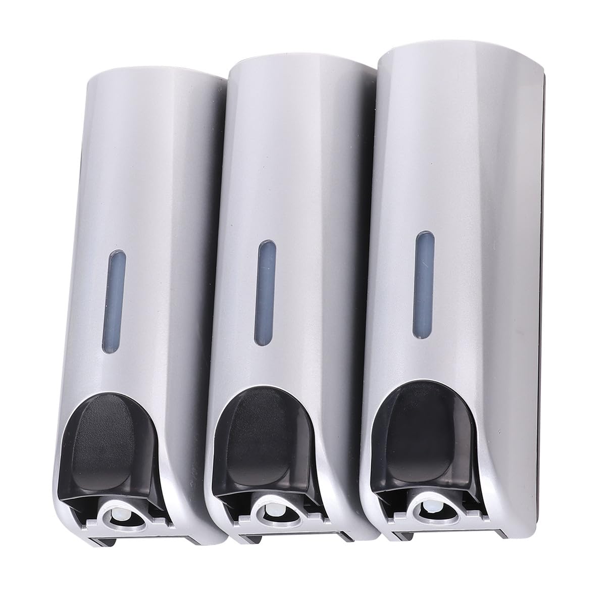 Dispenser da Parete per Bagno 3 Scomparti per Sapone, Shampoo e Gel Doccia, Leggero e Facile da Pulire in Metallo e Plastica, per Uso Domestico