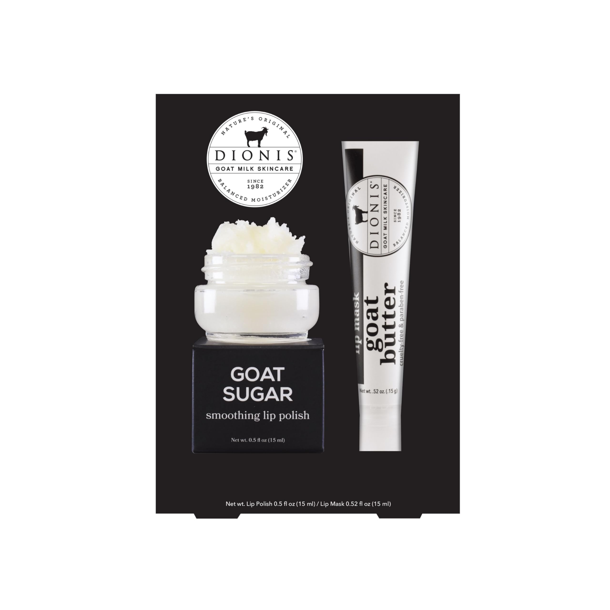 Dionis Goat Milk Sugar Polish & Butter Lip Mask Duo (Pack of 2)