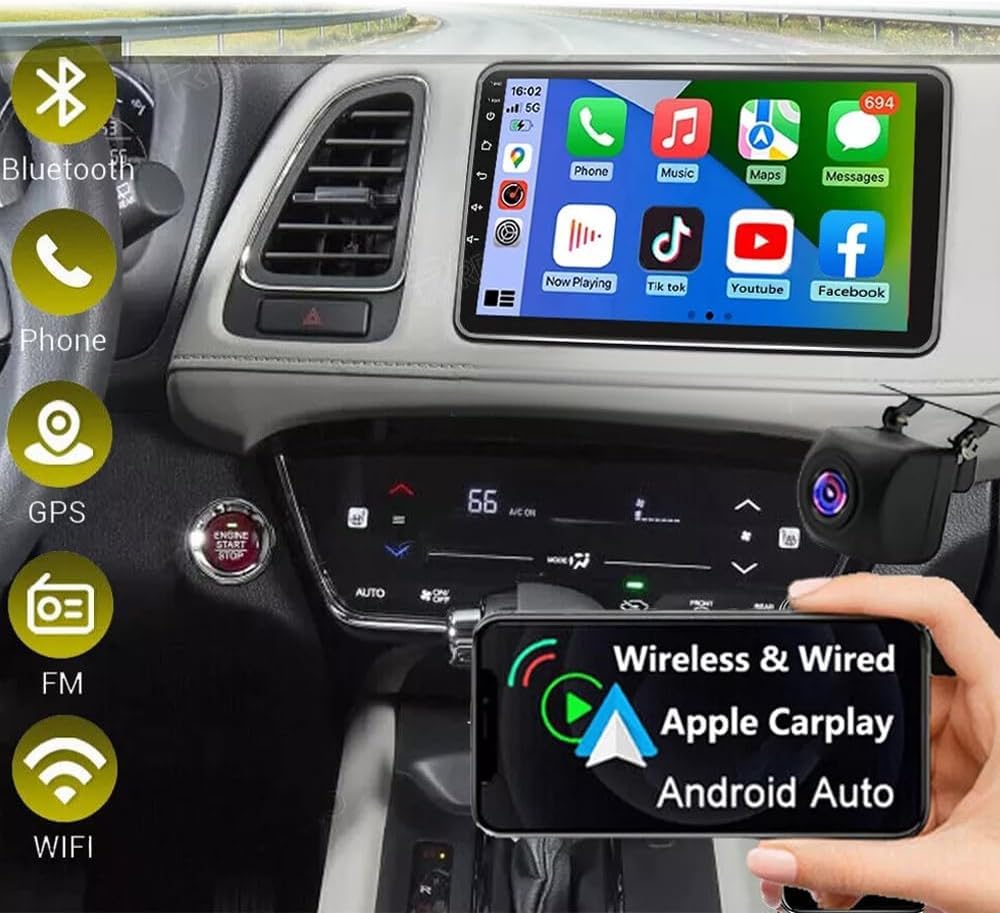 Amazon.com: 9 Inch Android 13 Car Stereo for Honda Vezel HR-V 2014
