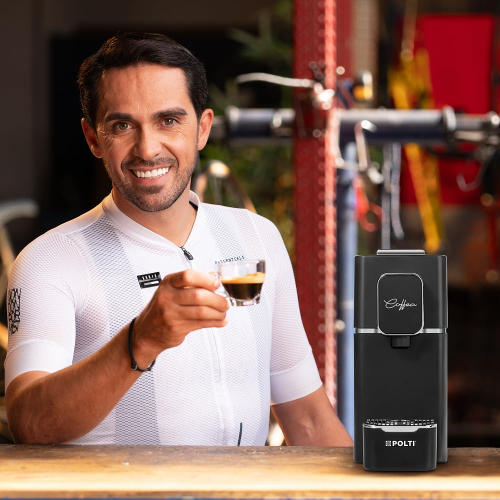 Polti Coffea S15B, Macchina per Caffè Espresso, Compatibile con Cialde E.S.E. 44 mm, Serbatoio 0.85L, Nero + SOLO - Caffè Monorigine Kit Degustazione