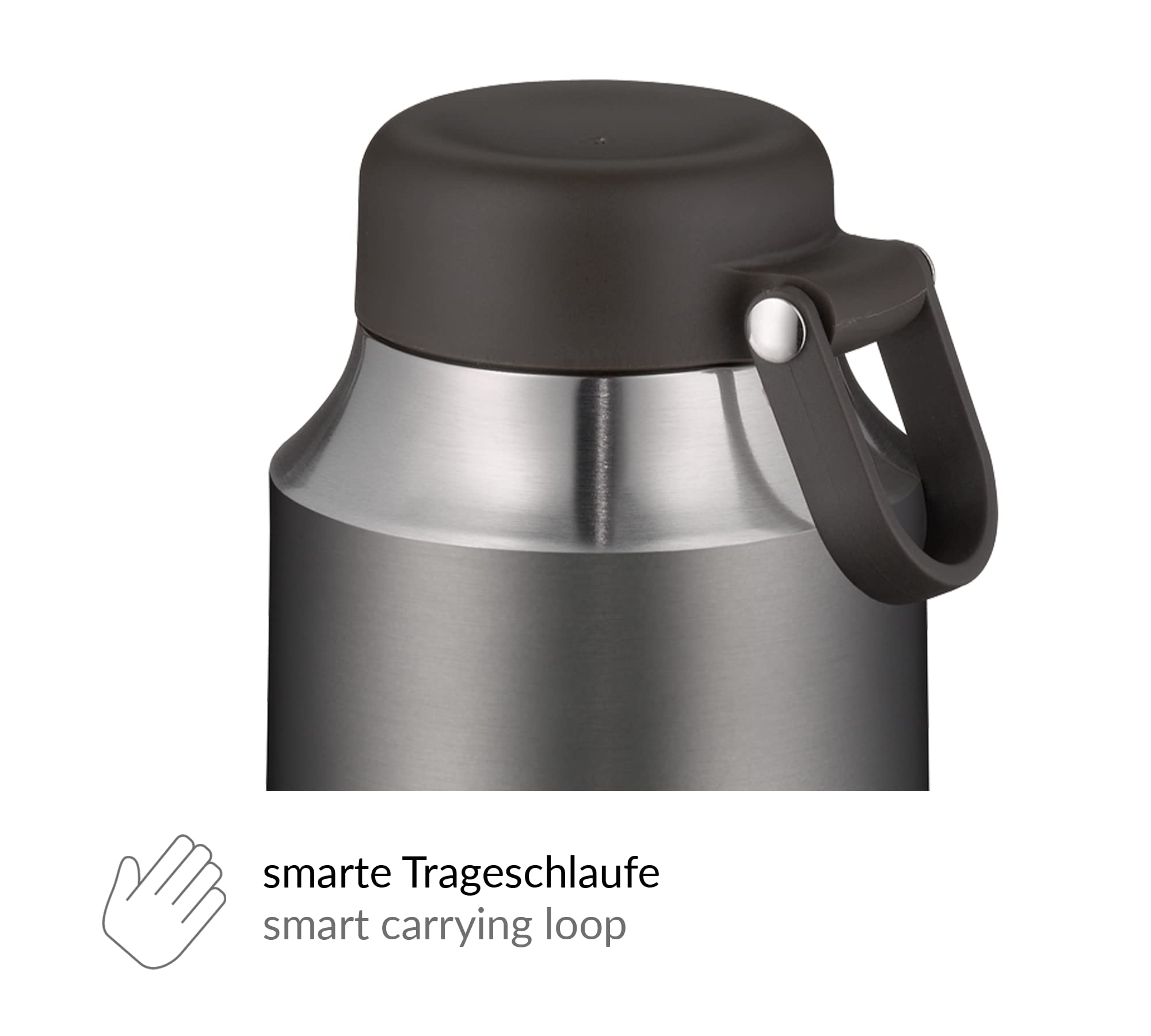 alfi Pojemnik termiczny na jedzenie duży pojemnik na lunch City, stal nierdzewna szary 0,47 l