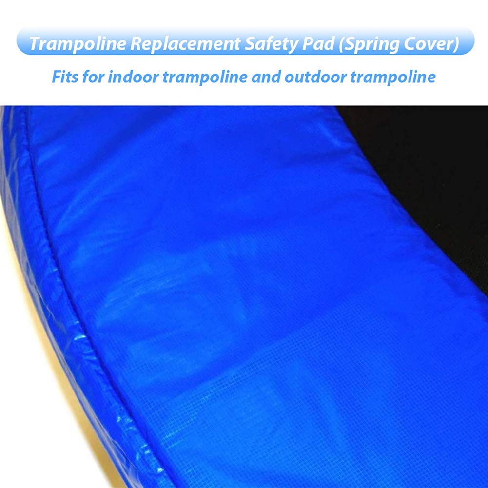 Extra dickes, blaues Schaumstoff-Sicherheitspad für Outdoor-Trampolin – Ersatzfeder für runde Rahmen, verbesserter Schutz für Kinder und Familie