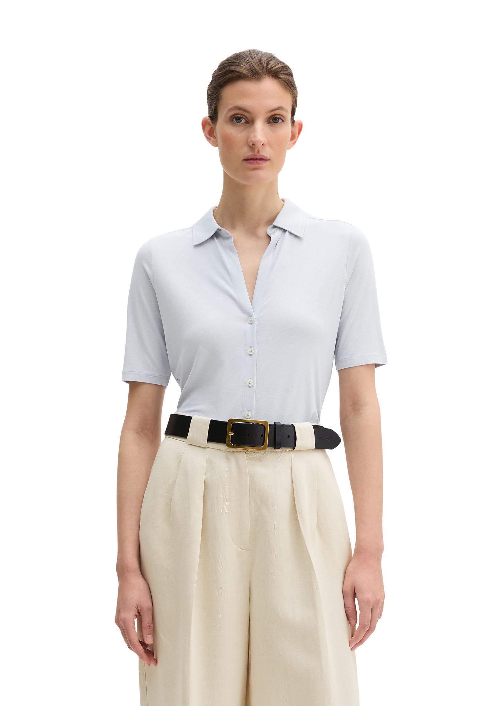 Marc OߴPolo Donna Camicia a Maniche Corte parzialmente Elasticizzata Regular Fit