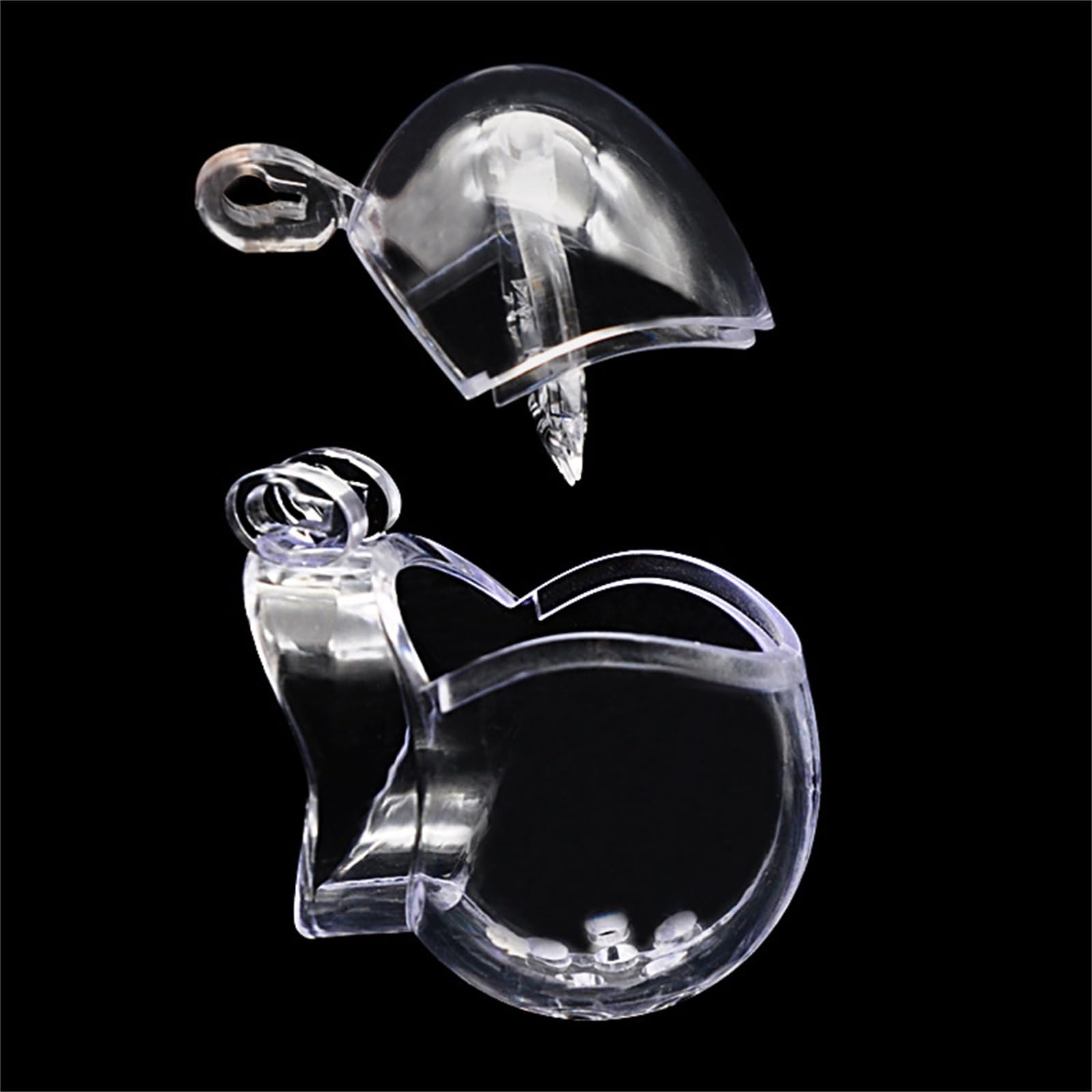 Cintura di castità per uomo, Bondage completo Gabbia per pene Extreme Cb6000 Gabbia di castità tipo uovo PC Gabbia di castità trasparente Gabbia per cuoco Gabbia di castità(Dornig,52mm)