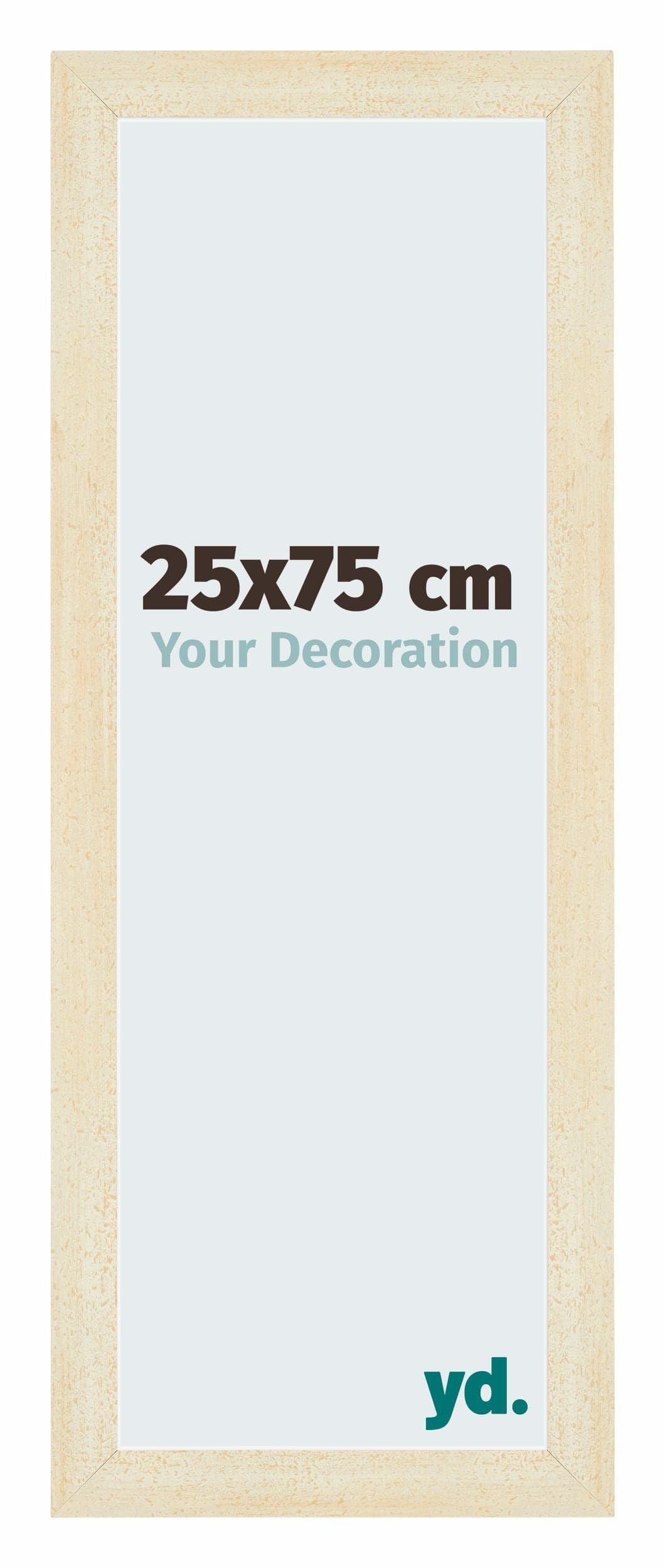 Your Decoration - Picture Frame 25x75 cm - Sand Swept - Decorative Wall Frame in MDF with Antireflection - Frame 25x75 - Mura