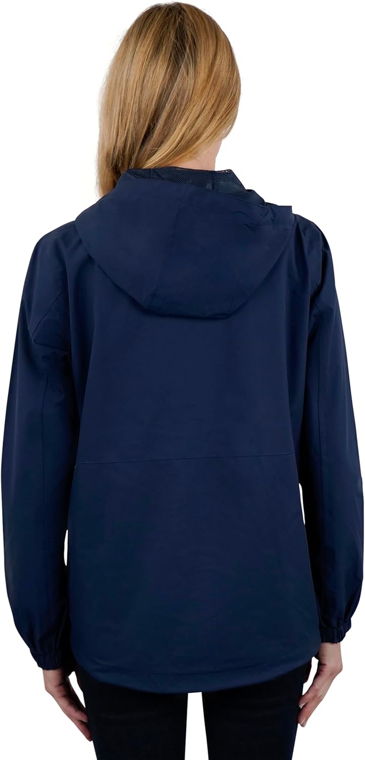 Vantage Apparel Women’s NCAA Newport Jacket – Waterproof, Windproof, Packable Rain Jacket