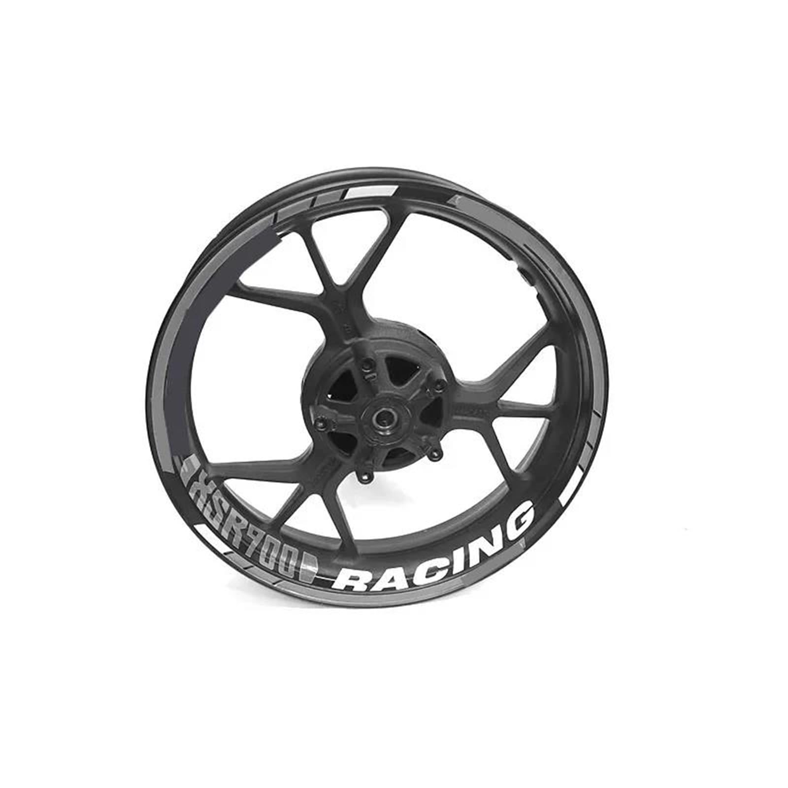 Stickers Motorcycle Accessories Wheel Stickers Reflective Decals Rims for Yamaha XSR900 Xsr900(Style 7)