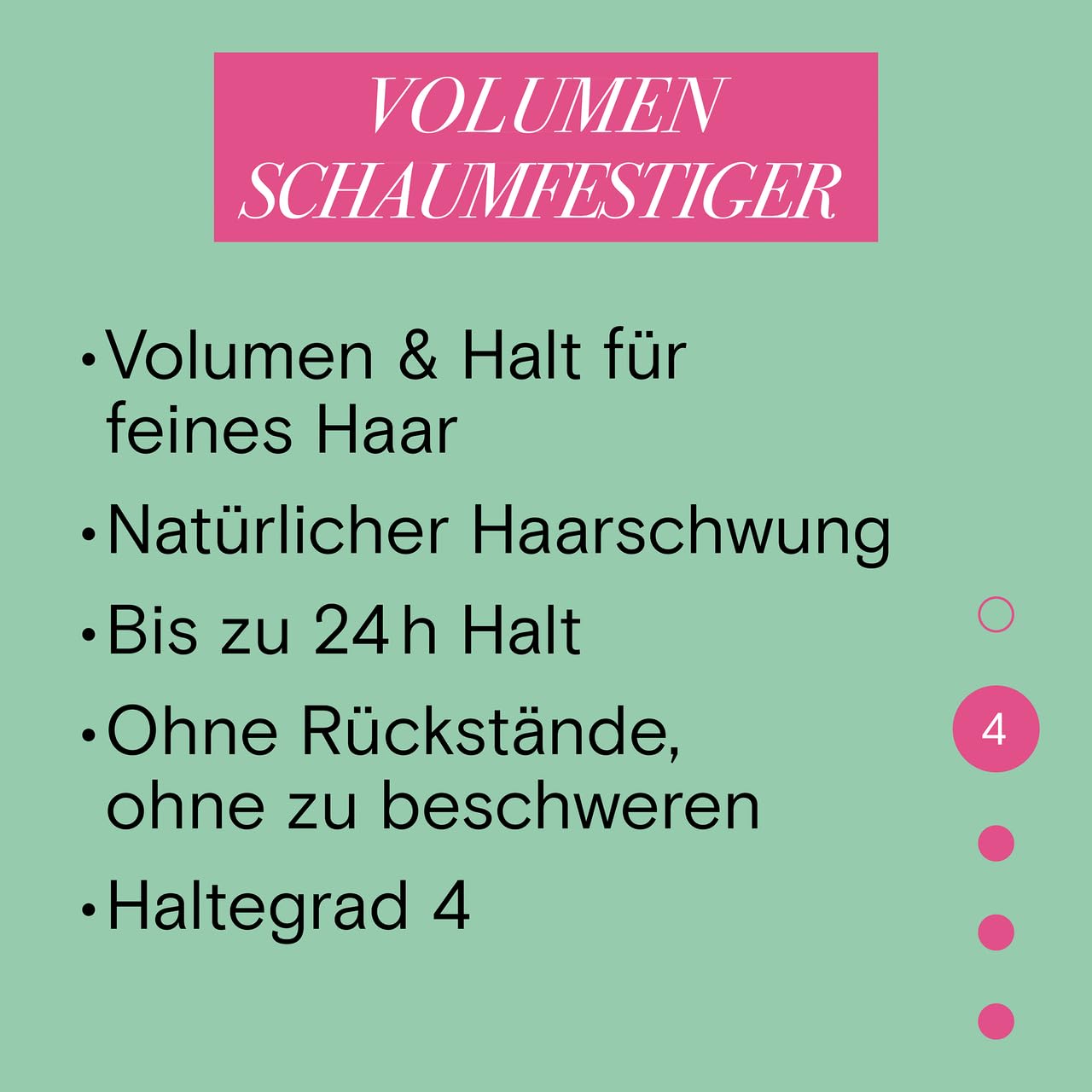 Schwarzkopf Taft Schaumfestiger Volumen (6 x 150ml), Haltegrad 4, Haarschaum für feines Haar, volumengebendes Mousse, verhindert Föhnschäden, ohne zu verkleben, vegane Formel*