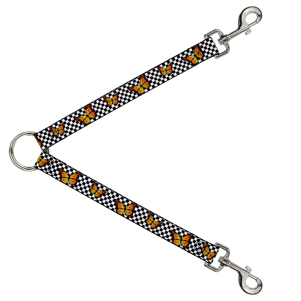 Séparateur de laisse pour chien doubleur 2,5 cm de large bicolore