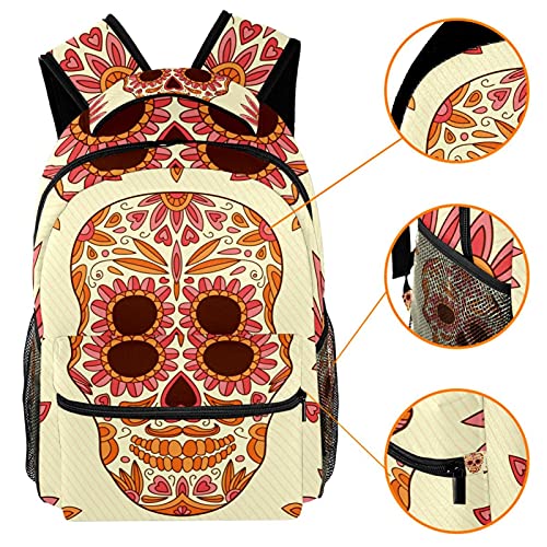 Sac à dos de voyage scolaire motif fleurs pour adolescent multicolore - 3