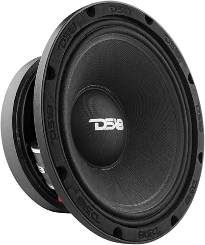 DS18 PRO-FU10.8 - Altavoz de rango medio de 10 pulgadas, 800 vatios, 400 RMS, 8 ohmios, potente altavoz de audio para automóvil de rango medio (1