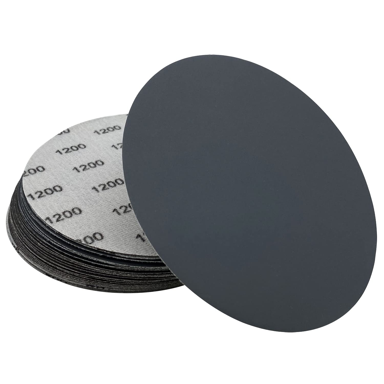 AutKerige 1200 Grit Wet Dry Sandpaper, 6 Inch 25 PCS Hook and Loop Sanding Discs with Premium Silicon Carbide Abrasive, Polishing Sandpaper Pads for