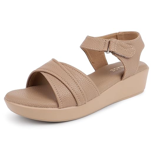 TRASE Stylish Wedges Sandals For Women, Sandals For Woman, Sandals For Women Stylish, Footwear For Women Daily Use, Comfortable Sandals For Women (43174)