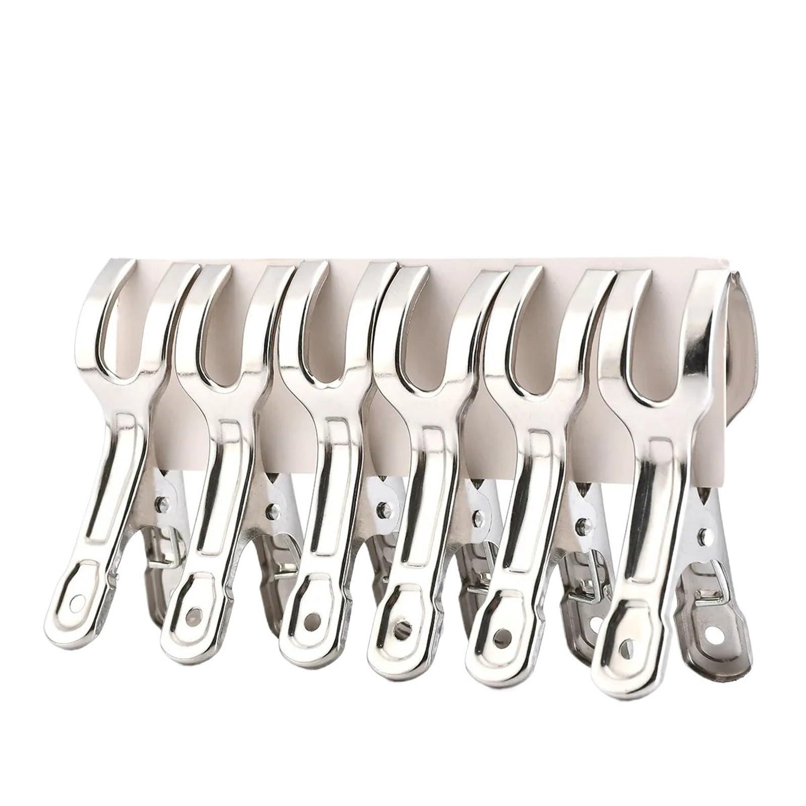 Clothespins 6pcs Clothespin Stainless Steel Laundry Pinch Pin Washing Clips Clothes Pegs Home Bathroom Organization