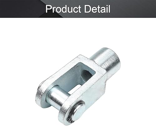 Miniatura 30 de Aicosineg Cilindro de aire Clevis Y Junta M10x1.25in Rosca hembra Y Conector 2.04in Longitud Cilindro de aire Rod Clevis Extremo neumático Cilindro