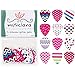 Girly Guitar Picks by Musiclara | Designed FOR Girls BY Girls in the USA | Set of 12, Medium (.71 MM) Thickness, Colorful, Stylish, Premium Quality | Perfect Guitar Picks for Kids & Teens!