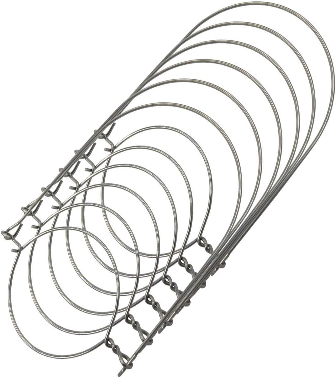 Rust Resistant Silver Stainless Steel Wire Handles Hangers (Handle-Ease) for Mason, Ball, Canning Jars (6 Pack, Regular Mouth)
