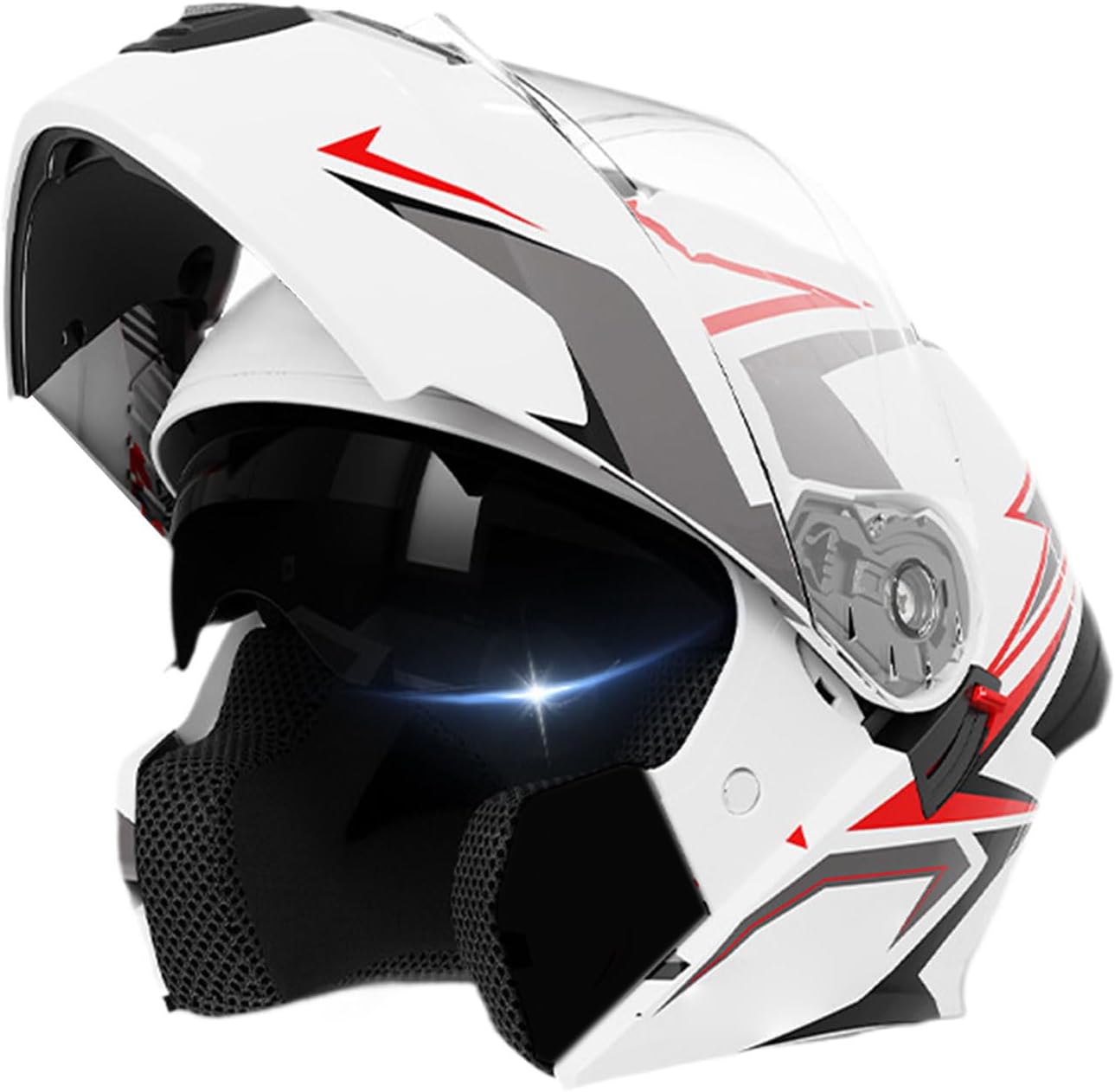 Motorcycle Helmets - Full Face Motorcycle Helmet | Double Visor Headgear Protective Gear for Men Riding Sportbike Motocross Street Racing Scooter Outdoor