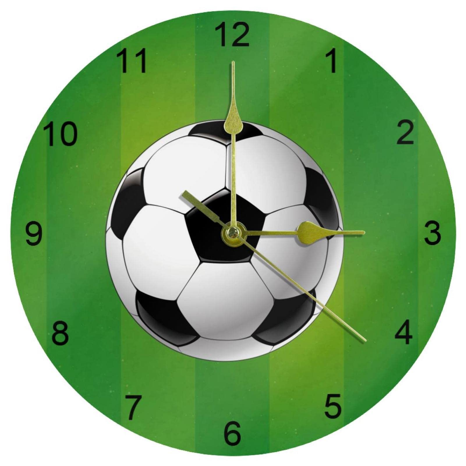 Horloge murale silencieuse de diametre 25,4 cm suspendre pour maison et ecole