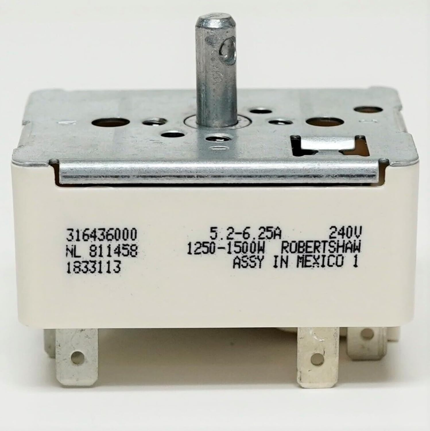 316436000 Range Stove Burner Infinite Control Switch for Frigidaire, Replaces 1155394, 316021500, 811458, AH1145039, AP3890378, EA1145039, PS1145039
