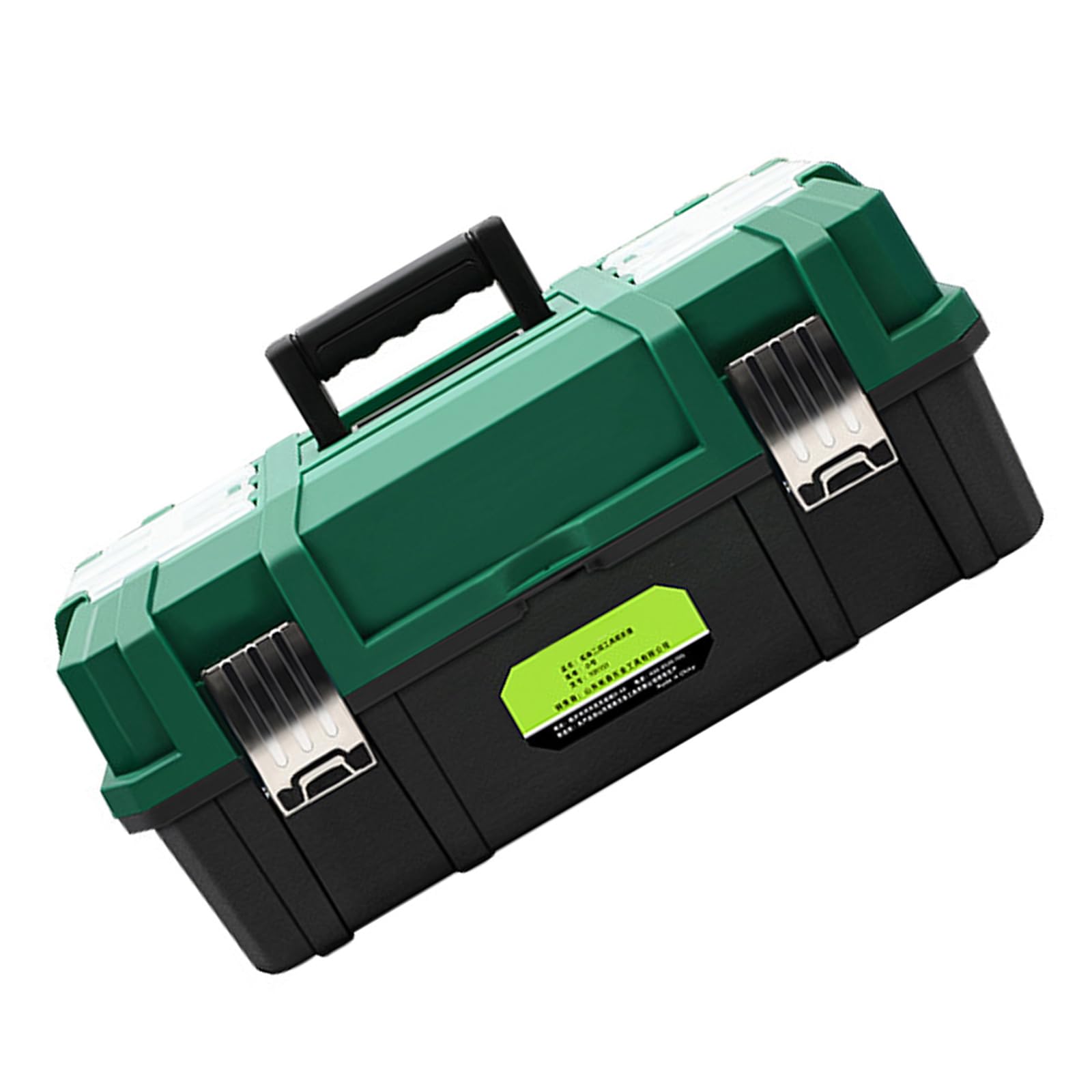 17inch Toolboxs Organizers Storage Case with Three Foldable Trays and Lockable Lid Portable Dividers and Carrying Handle Handymen Tool Organizers