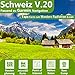 Produktbild Schweiz Profi Outdoor Topo Karte - Topografische Outdoor Freizeitkarte für Garmin GPS Navigation - Zum Wandern, Radfahren, Wandern, Touren, Trekking, Geocachen, Sport & mehr