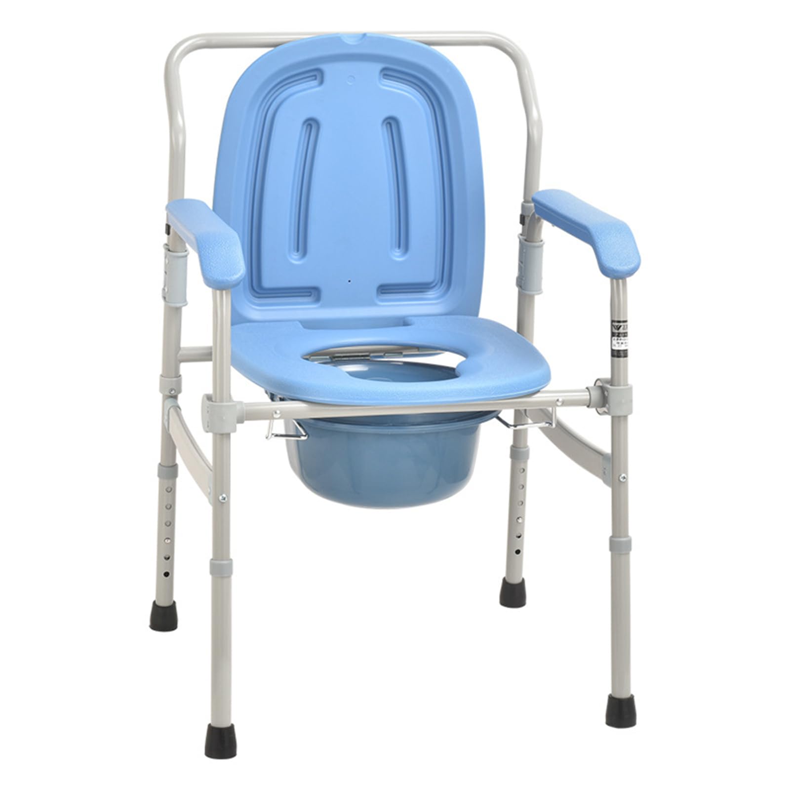 BHGFYXBS Bedside Commode Chair For Toilet, Raised Toilet Seat With Handles And Back 3-In-1 Adjustable Portable Bathroom Chair For Elderly, Pregnant, Disabled,