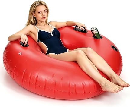 yeesport Pool Floats Adult, Inflatable River Tube, Swim Ring Lounge 44.4in