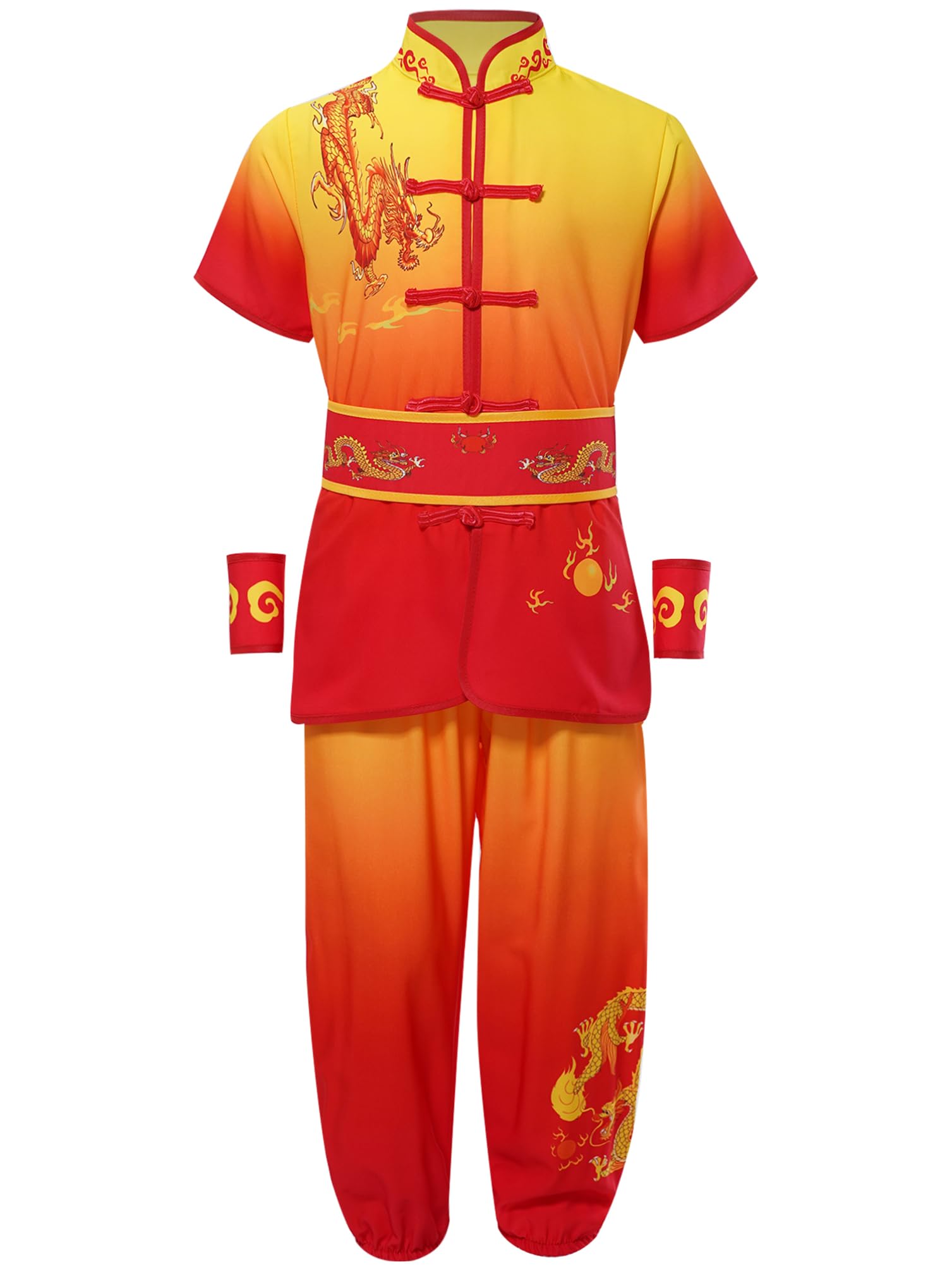 Uniforme performance kung fu aux finitions traditionnelles - 8