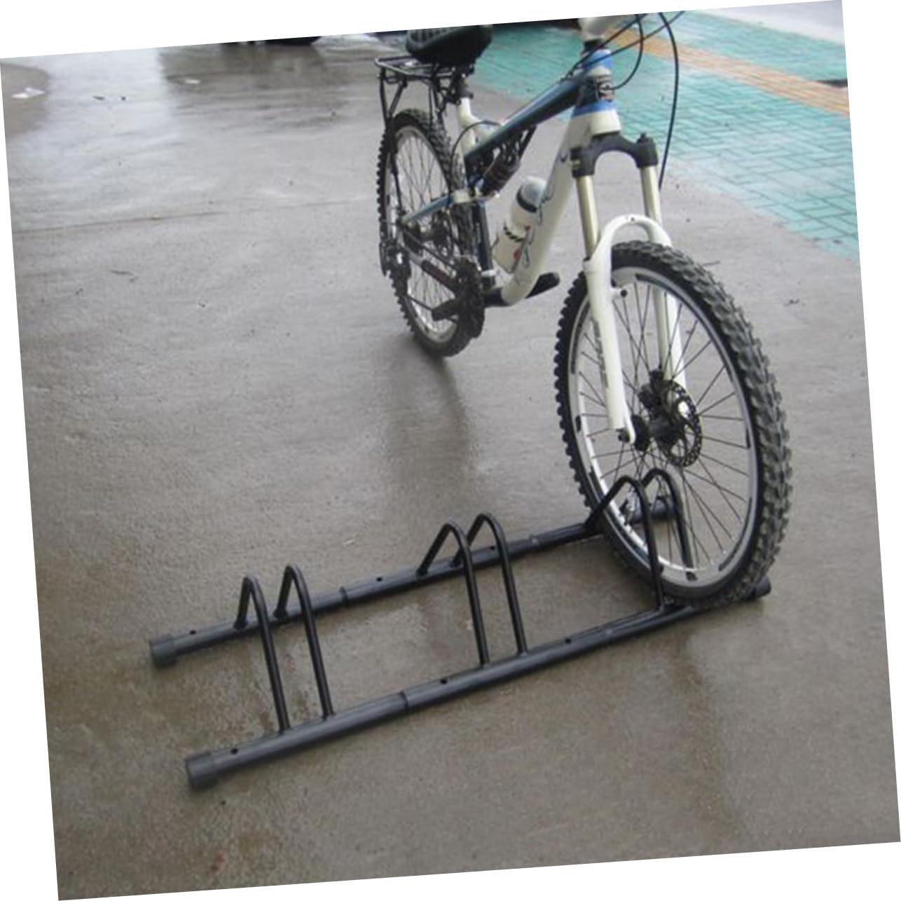 VICASKY Black Bike Parking Rack Durable Bicycle Stand for Use Lightweight Design for Mountain Road and Folding Bikes