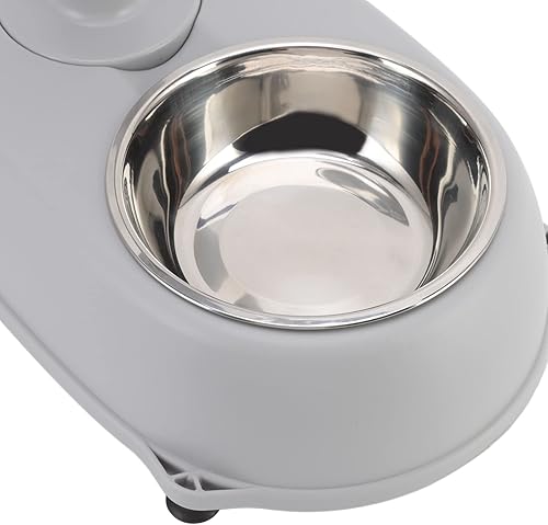 Miniatura 8 de Dispensador de agua para perros 2 en 1 de 16.9 fl oz, dispensador automático de agua de polipropileno y ABS, dispensador de agua ajustable para