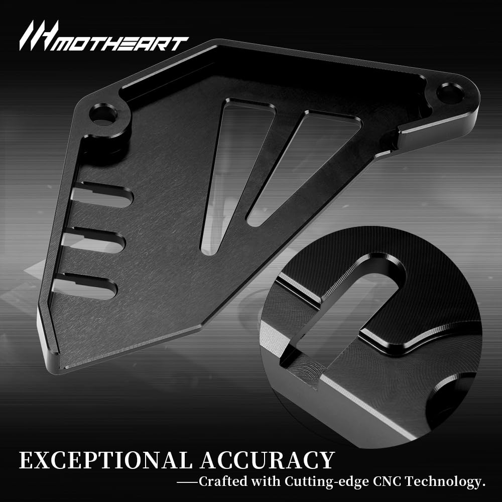 Motorrad-Vorderkettenscheiben-Schutz für DRZ 400SM 2005-2025 DRZ 400E/400S 2000-2025 Kettenschutz CNC-Aluminium drz 400e 400s Zubehör (Schwarz)