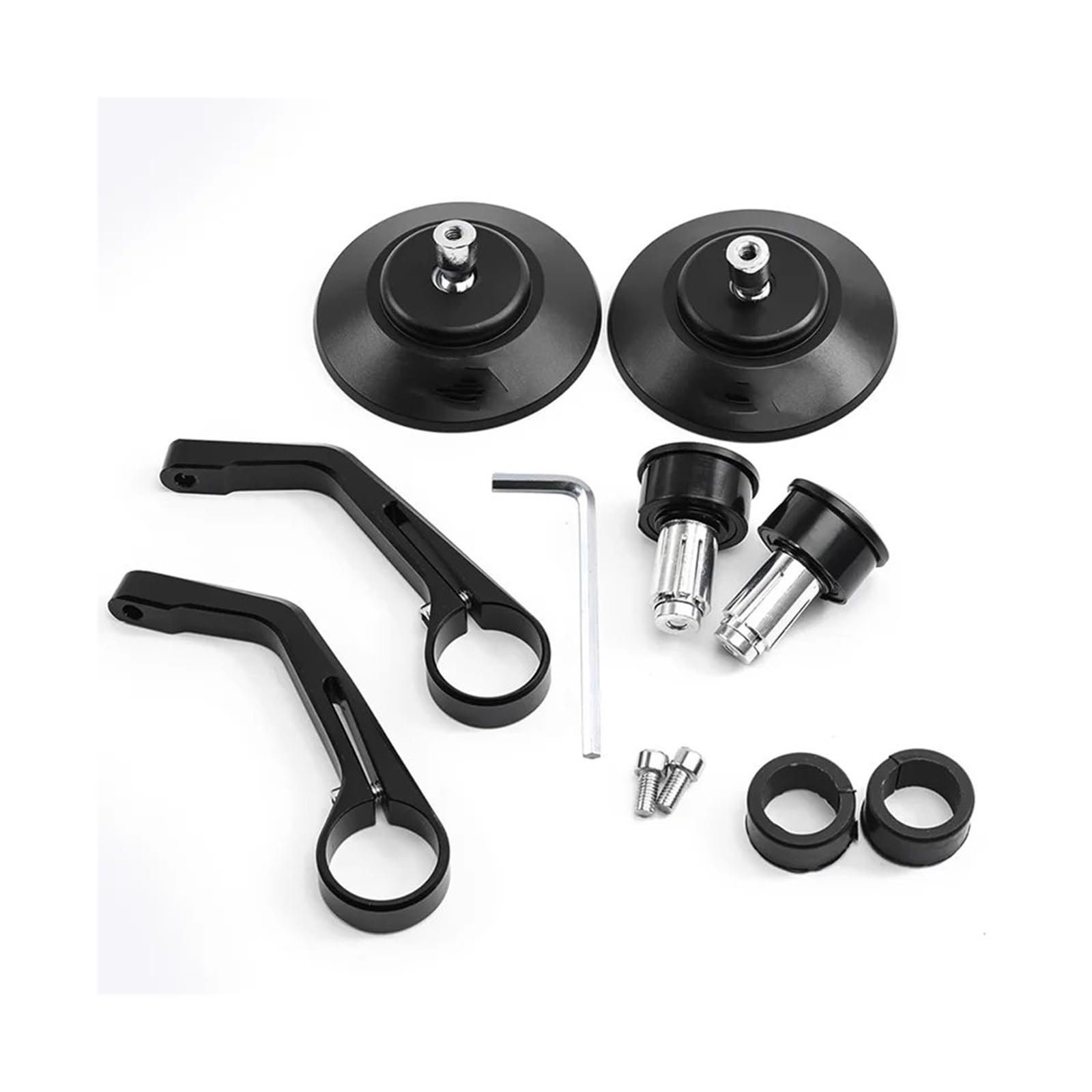 Specchietti Laterali 1 Coppia 7/8 ''22mm Per Ducati Scrambler 400 800 1100 2014-2019 Specchietti M&oto Bar End Punta Manubrio Retrovisore Specchietto Retrovisore