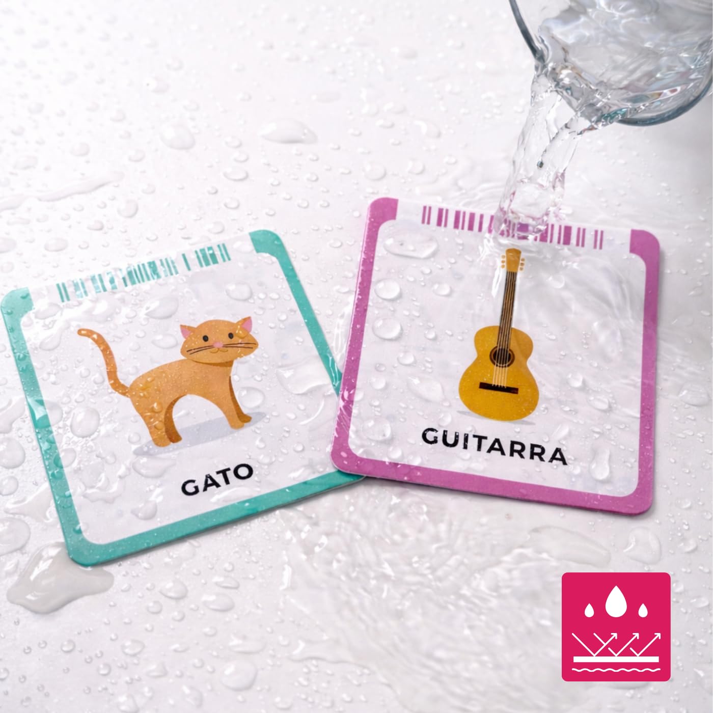 Cartas para Estimular el Lenguaje, Creadas por Logopedas | Primeras Palabras, Pictogramas y Comunicación | Juego de Memoria y Parejas con App | Niños 2-4 Años | Tarjetas Lavables