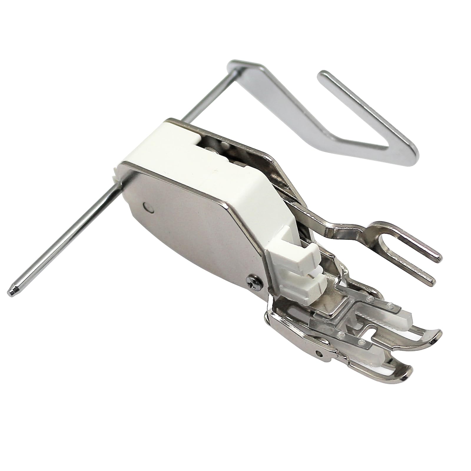 FQTANJU1 Piece Even Feed Walking Presser Foot with Guide, Used for Husqvarna Viking Groups 5 6 7 D E and Viking 215, 400, 605, Designer I, II.