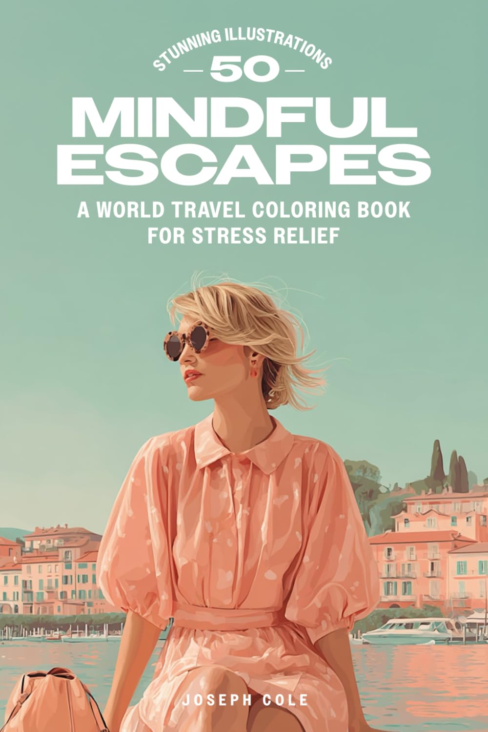 Mindful Escapes: A World Travel Coloring Book for Stress Relief