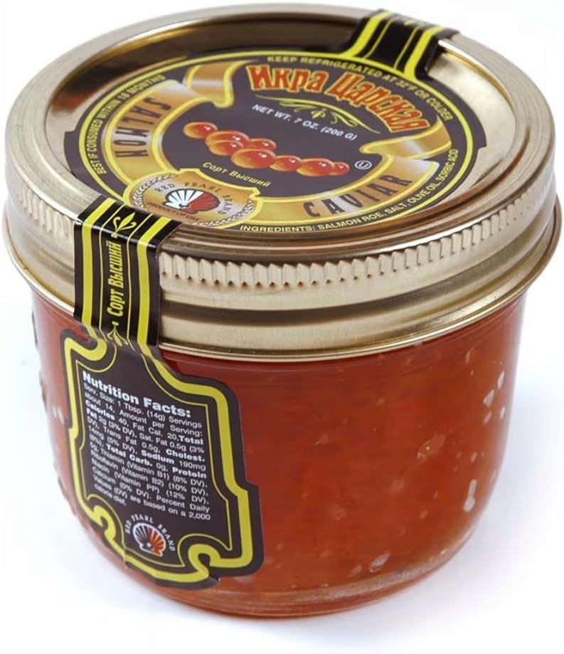 Tsar's Salmon (Red) Caviar 200 g (7 oz.) jar